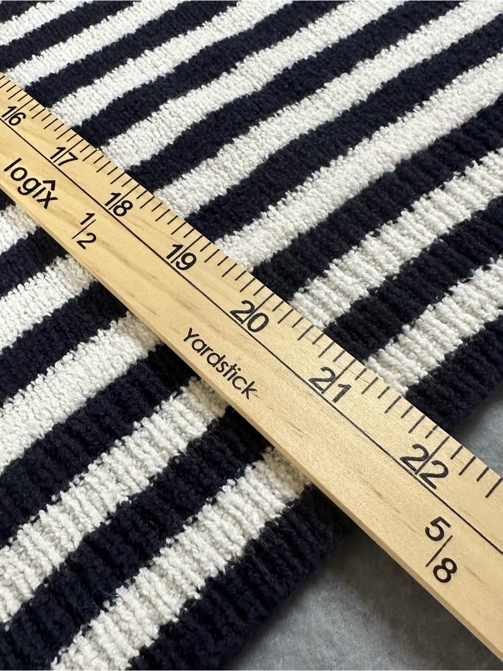 Ann Taylor LOFT Navy White Striped V-Neck Henley Sweater Size M Classic Nautical - Picture 5 of 7
